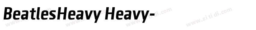 BeatlesHeavy Heavy字体转换